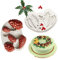 Cestony Moldes de silicona de hojas de acebo de Navidad y piña para manualidades, fondant, galletas, pudín de azúcar, chocolate, caramelos duros y decoración de postre