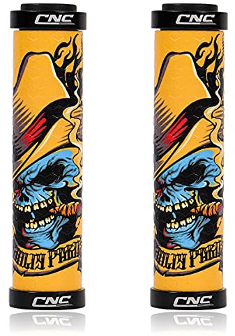 CNC Manopole Bici MTB/BMX/Mountain Bike, Silicone Bicicletta, Freestyle con Doppia Chiusura.