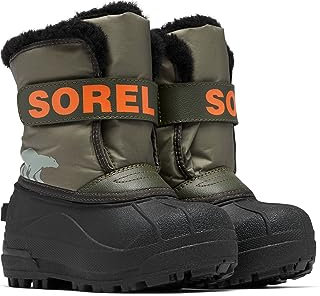 Sorel Snow Commander Boot, Stivali Invernali, Unisex - Bambini e ragazzi, Stone Green/Alpine Tundra 2023, 31 EU