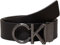 Calvin Klein Herren Gürtel Ledergürtel, Braun (Black/Brown), 95 cm