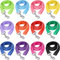 12 Stück Nylon-Hundeleine, 1,5 m, Hundetrainingsleine, 12 Farben, Welpenleine, Lange Leine, Welpen, Traktionsseil für kleine, mittelgroße Hunde, Training, Spielen, Camping oder Hinterhof (Moderne