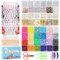 Dazhqp 7500 Pcs Clay Beads Bracelet Making Kit, 2 Boxes 24 Colors Friendship Bracelet Kit Flat Polymer Heishi Beads for Jewelry Making, Crafts Gift for Girls Ages 6-12
