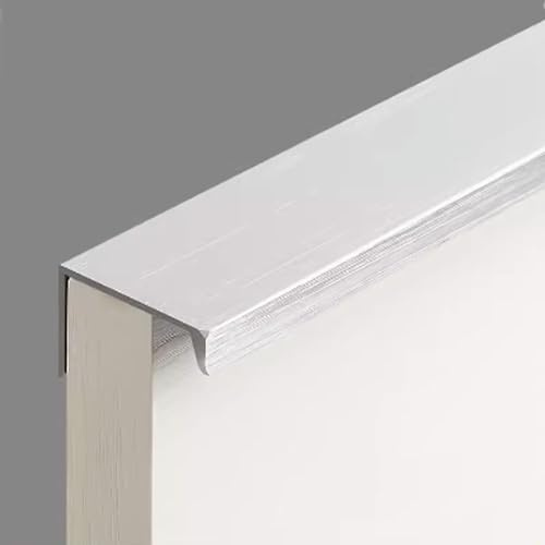 Poignées de Meuble,Poignée Profil en Alliage D'aluminium,Poignée Invisible,Poignet de Meuble de Cuisine,Boutons de Portes,pour Maison Placard Meuble,Avec Vis,Personnalisable (800mm(31.49in),Silver)