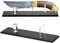 sourcing map 2 Pack Acrylic Knife Display Stand, Knife Collection Display Stand Holder for Display Knife on Desktop Black
