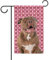 Hugs and Kisses Dog Pitbull Red Nose Valentine's Day Garden Flag Love Hearts XOXO Decor Home Banner for Outside Both Sides 12.5x18 Inch