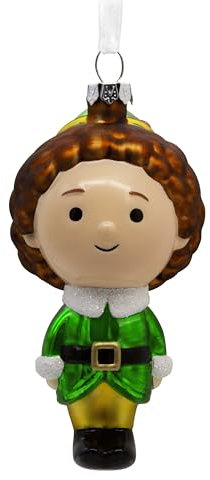 Hallmark Elf Buddy The Elf Christmas Ornament, Blown Glass
