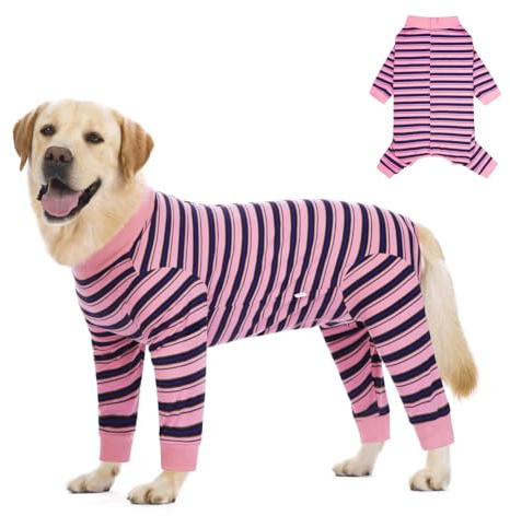 FEimaX Dog Recovery Suit Long Sleeve, Dog Surgery Recovery Suit for Female Male, Pet Surgical Bodysuit Puppy Onesie Abdominal Wounds Protector for Small Medium Large Dogs