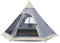 Skandika Tipi Zelt Hetta 460 Protect | Zelt für 6 Personen, 3 m Stehhöhe, eingenähter Zeltboden, 3000 mm Wassersäule, UV 50+, Festivalzelt, Indianerzelt, Familienzelt | Outdoor, Camping, Glamping