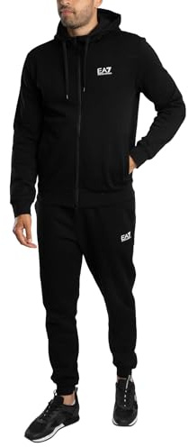 EA7 Emporio Armani Men's Core Identity Tracksuit Blue, Black, 3XL