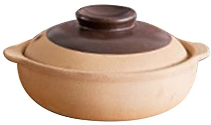 Suppentopf, Auflauf aus Keramikmaterial, Haushaltssuppe mit offenem Feuer, Reisbrei, Schmortopf, Auflauf