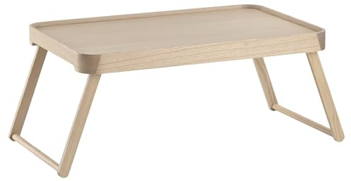 Zone Denmark Inu Serviertablett – Betttablett Klappbar aus Holz – Tablett für Sofa, Frühstück & Dekoration – 49,5 x 32 x 22,2 cm – Ash