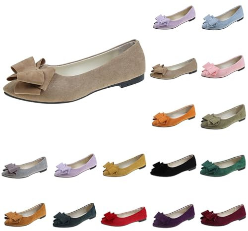 Scarpe Mary Jane Donna Classiche Ballerine Basse Friulane Mocassini Donna con Punta Quadrata Semplici Casual Scarpe da Ballo Ginnastica Feste Scarpe da Danza Matrimoni Moda Balletto Scarpe Loafers