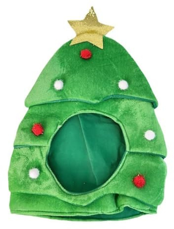 JAMNGHB Gorro de Navidad para árbol de Navidad, felpa gruesa para Año Nuevo, fiesta de Navidad