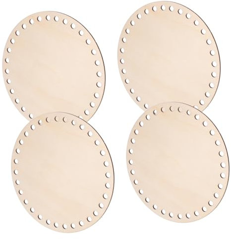 CLISPEED 4stücke Holzboden Für Strick Und Häkeltaschen Robust Und Langlebig Für DIY-taschenprojekte Und Geschenke