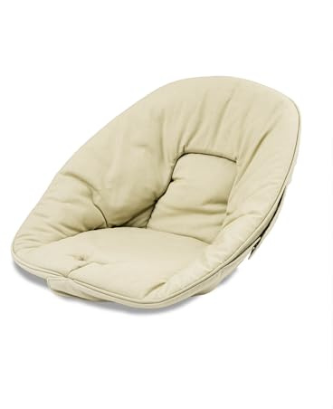 Ziza Kissen für Babys Beige - Hochstuhlkissen aus einem Baumwoll-Polyester-Mix für den Ziza Hochstuhl, Waschbar bei 30 Grad, Befestigung mit Druckknöpfen