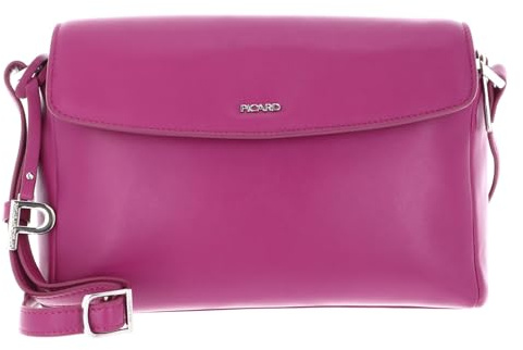 Picard Leder Umhängetasche Schultertasche Really Crossbody Bag Fuchsia purpur