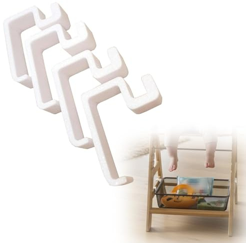 Adapter passend für Ikea Trofast Box & Gitterkorb, Adapter kompatibel mit Hauck Hochstuhl Alpha Plus & Beta Plus, Platzsparende Organizer Lösung