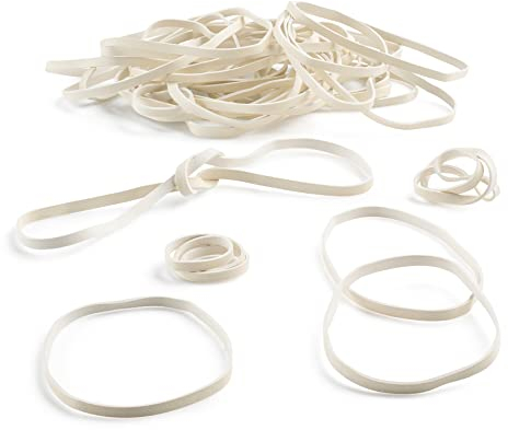PlasticMill Rubber Bands - #33 Size - Rubberbands - 1Lb/500 Count 1 Pound / 500 Count White