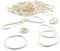 PlasticMill Rubber Bands - #33 Size - Rubberbands - 1Lb/500 Count 1 Pound / 500 Count White