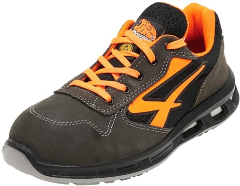 U-Power Red Lion® Orange, Scarpe Antinfortunistiche, Leggere e Confortevoli, Nylon Ultra Traspirante, Anti Perforazione, Suola Infinergy, Con Puntale In Alluminio (48)