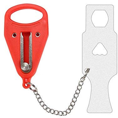 Portable Door Lock SUNSHINETEK Portable Travel Lock addalock Safety and Privacy Lock for Traveling Hotel Home Apartment and School Security