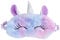 FENICAL Weicher Plüsch Einhorn Schlafmaske Augenabdeckung - Niedlicher Einhorn Schlaf Augenschirm für Kinder und Erwachsene Zuhause Reisen Schlafen - Violett