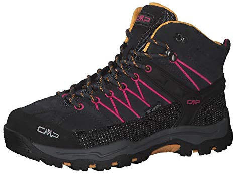 CMP Kinder Rigel Mid Trekking Shoe Wp, Antracite-Bouganville, 40