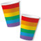DH-Konzept 10 Becher * Regenbogen Farben * für Party und Geburtstag | Mottoparty Kindergeburtstag Pappbecher Partybecher Cups Pride Gay LGBT