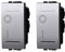 2 Pezzi Interruttore Bipolare Compatibile Con Bticino Living Light (Grigio)