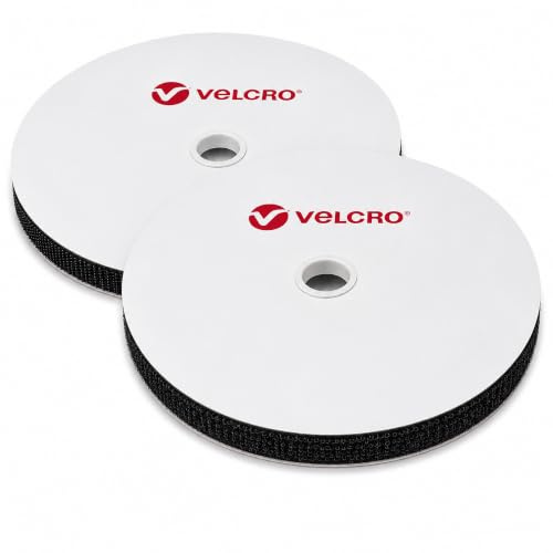20mm Velcro® marca ganci e anelli neri da cucire su 25m rotoli | Invii multipli come lunghezza continua