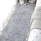 DALINA Textil Alfombra Decorativa de Pelo Largo Extra Suave -Alfombra Antideslizante para Salón Dormitorio Rectangular (50X120CM, Gris)