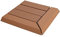WPC Eck-Bodenfliese Rhone + Abschluss, Holzoptik Terrasse, 30x30cm Premium - Ecke rechts, teak linear