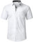 HISDERN Men's Short Sleeve White Shirts Formal Casual Regular Fit Dress Shirt Button Down Business Office Shirts with Chest Pocket,2XL