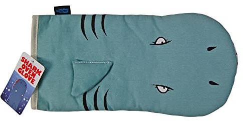 Bomblighters Shark Oven Glove - Jaws open on this novelty oven mitt, Multicolor, One Size