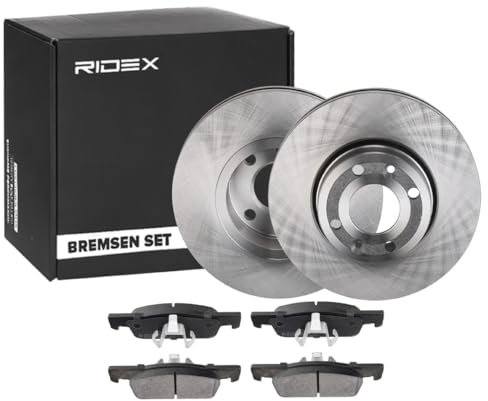 RIDEX 3405B1370 Bremsenset Vorne Belüftet 258,0mm - Bremsen Set mit Bremsscheiben und Bremsbeläge Satz
