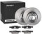 RIDEX 3405B1370 Bremsenset Vorne Belüftet 258,0mm - Bremsen Set mit Bremsscheiben und Bremsbeläge Satz