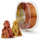 ZIRO PLA Filament Zweifach Farbe Coextrusion Silk 3D Drucker Filament 1.75mm für 3D-Drucker & 3D-Stift, Mehrfarbiges PLA Regenbogen Filament, 1kg(2.2lbs), Rot & Gold Farbe