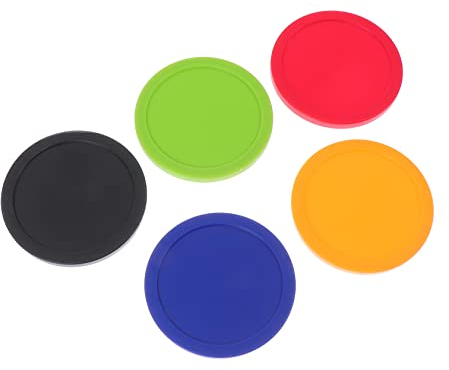 Toyvian 5st Eishockey Tor Behandelt Paddel Innentürgriff Mini-airhockey-Pucks Ersatzpucks Hockey-Pucks Professioneller Hockey-Puck Innenausstattung Luft Schläger Plastik