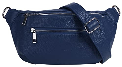 Samantha Look Gürteltasche Echt Leder Damen | Made in Italy, Bauchtasche, Crossbody Hüfttasche, Hüftgürtel aus Leder | 021852