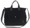 DKIIL NOIYB Canvas-Tragetasche für Damen, 35,6 cm, große Crossbody-Tragetasche mit mehreren Taschen, Canvas-Crossbody-Tasche, Tragegriff oben, Schultertasche, Arbeitstasche, A01-schwarz, Einheitsgröße