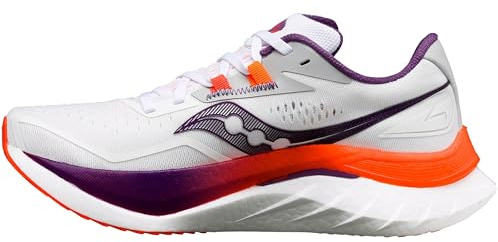 Saucony Endorphin Speed 4 Damen-Sneaker, Weiß/Violett, 35.5 EU
