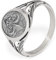 NKlaus 66mm Siegelring Bourbonische Lilie 925 Silber Herrenring Tempelritter Fingerring 14224