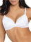 SÌèLEI, Reggiseno con Coppe Imbottite, Realizzato in Morbida Microfibra, con Finiture Invisibili e Senza Ferretto, Designed in Italy, Color Bianco, Taglia 3C