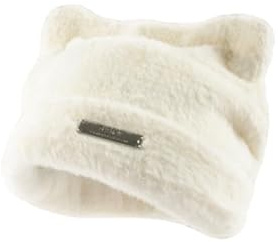 Kawaii Bärenohr-Mütze für Damen, Y2K, süße Katze, flauschig, gehäkelt, Winter, lässig, warm, Grunge-Zubehör