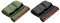 M METERXITY 2 Pack Camping Armrest Organizer Bag - Folding Camping Chair Armrest Hanging Storage Bag, Apply to Beach/Fishing/Hiking/Picnic (Black Green)