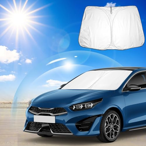 Ruiya Parasol para Parabrisas Delantero Compatible con Kia Ceed Proceed XCeed SW GT 2018-2024 2025 Parasol Coche Delantero Anti UV Rayos Parabrisas de Coche Parasol para Ceed Accesorios