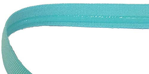 2 m Gummiband mit Silikon Beschichtung 11 mm tuerkis