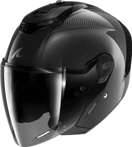 SHARK, Jet-Motorradhelm RS JET CARBON SKIN Black Carbon DKD, L