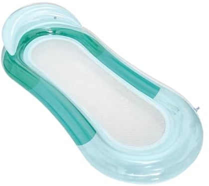 Luwecf Schwimmender Relax Sessel für Den Pool, Wasserspielzeug für Erwachsene, Grün