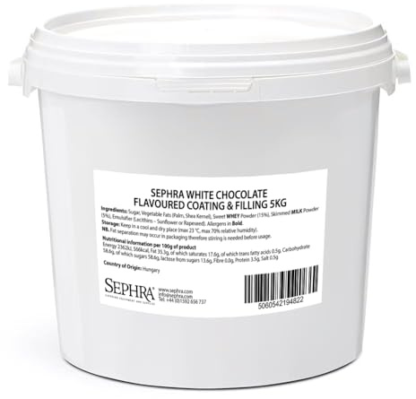 Sephra White Chocolate Flavoured Dessert Coating & Filling